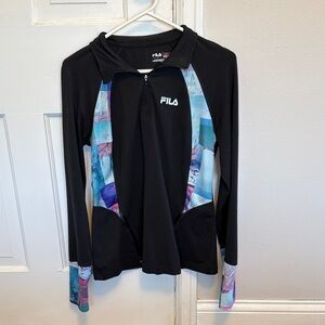 Black quarter Zip Athletic